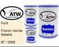 Preview: Ford, French Vanilla Metallic, 6F / 5906: 500ml Lackdose + 500ml Klarlack + 250ml Härter - Set, von ATW Autoteile West.